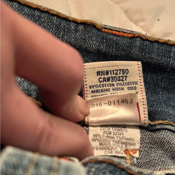 Y2K VINTAGE True Religion Sammy Jeans Women's Size 26"  , Low Rise - Picture 14 of 14